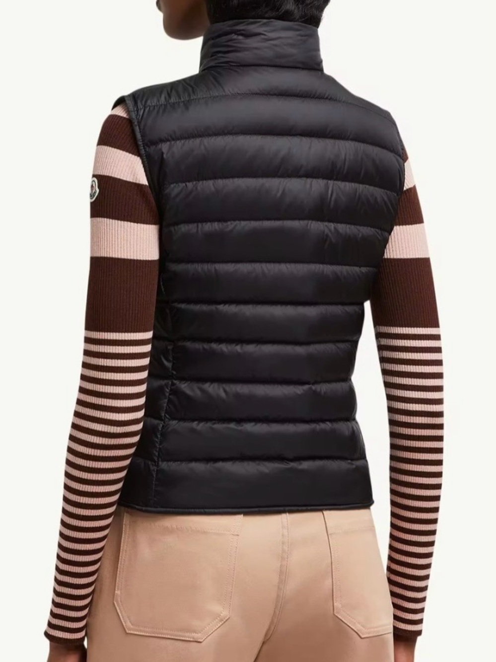 Moncler Liane Quilted Black Vest with Real Down - Picture 2 of 16